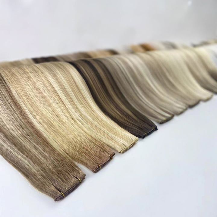 Ash Blonde (#18) Indreams Virgin Remy Genius Weft Hair Extensions - indreams hair - Genius Weft - 