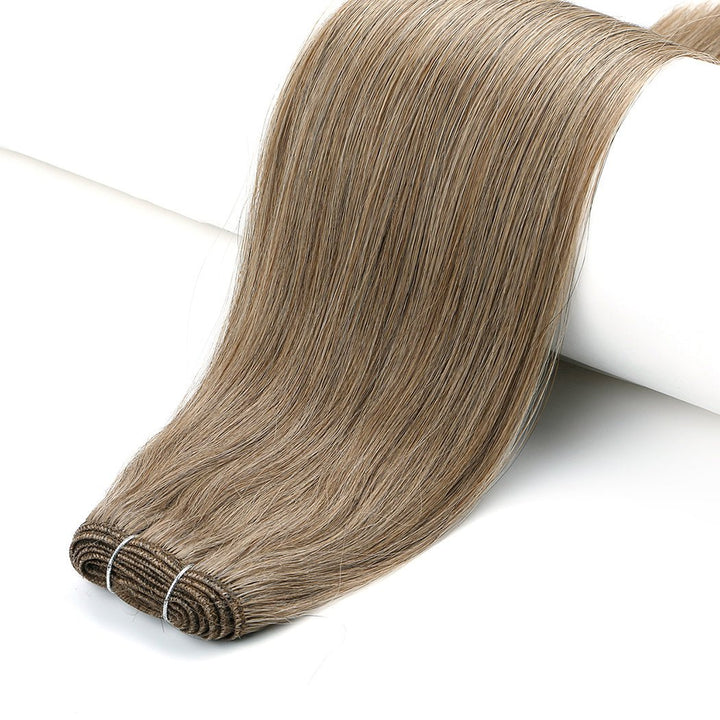 Ash Brown (#8) Indreams Virgin Remy Hair Weft Extensions - indreams hair - Hair weft - 