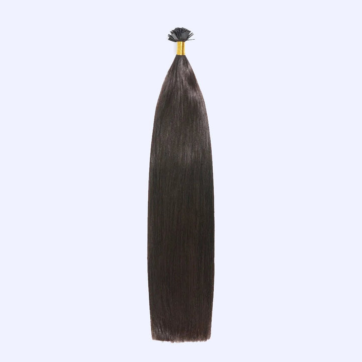 Dark Brown (#2) Indreams Virgin Remy Flat Tip Hair Extensions - indreams hair - Keratin hair - 