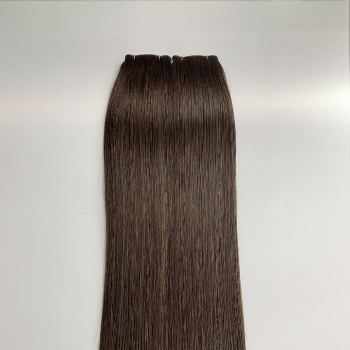 Dark Brown (#2) Indreams Virgin Remy Genius Weft Hair Extensions - indreams hair - Genius Weft - 