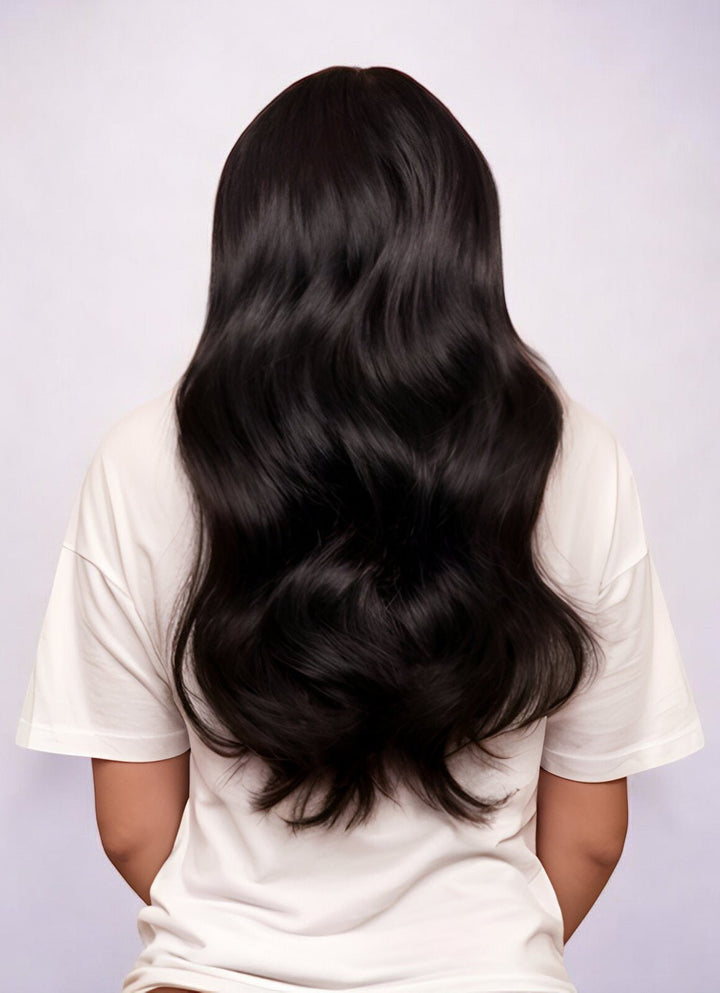 Jet Black (#1) Indreams Virgin Remy Genius Weft Hair Extensions - indreams hair - Genius Weft - 