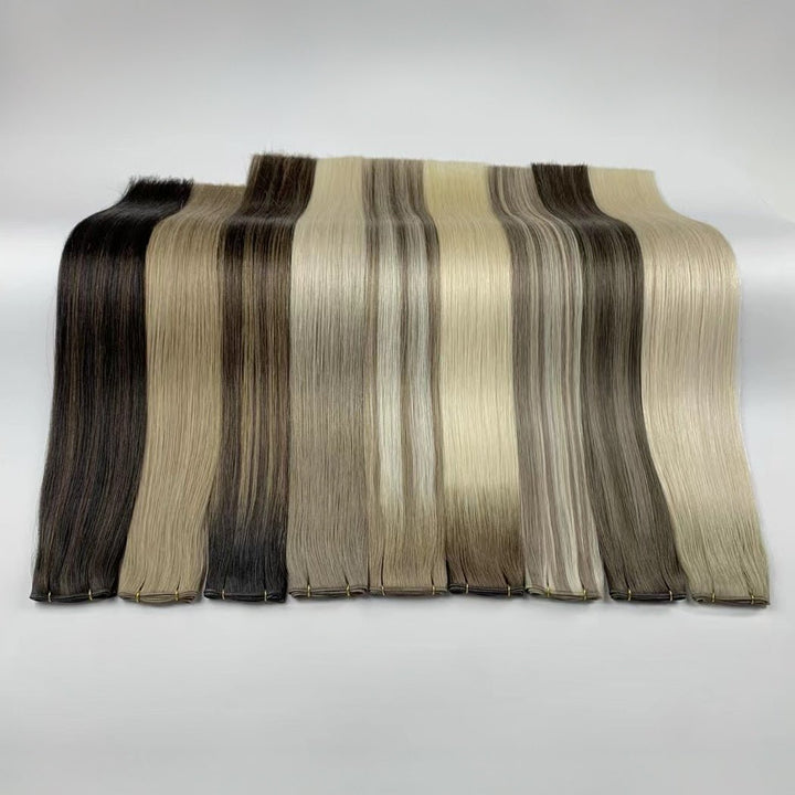 Jet Black (#1) Indreams Virgin Remy Genius Weft Hair Extensions - indreams hair - Genius Weft - 