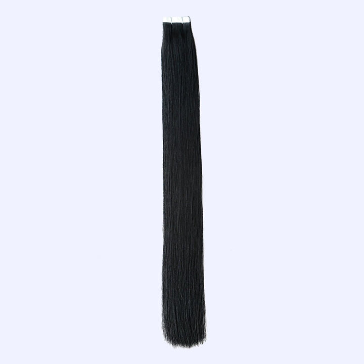 Jet Black (#1) Indreams Virgin Remy Tape In Hair Extensions - indreams hair - Tape In Hair - 