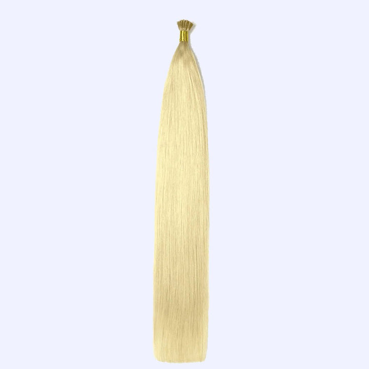 Light Blonde (#613) Indreams Virgin Remy I Tip Hair Extensions - indreams hair - Keratin hair - 