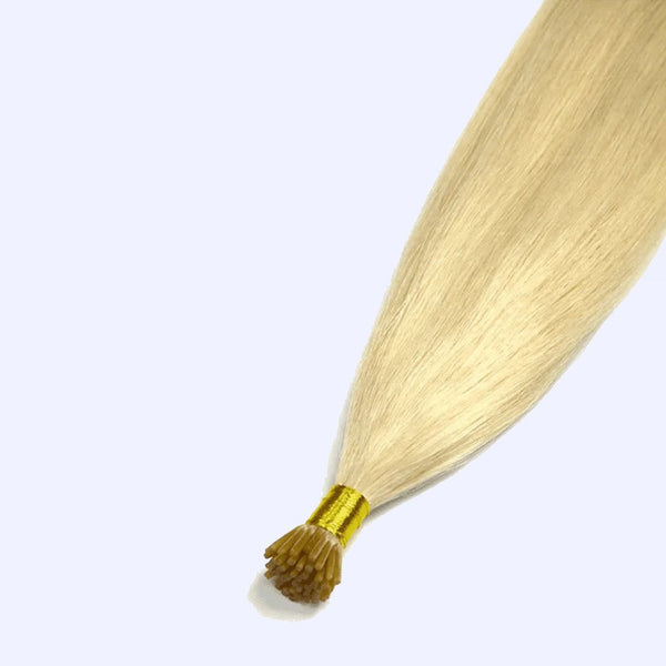 Light Blonde (#613) Indreams Virgin Remy I Tip Hair Extensions - indreams hair - Keratin hair - 