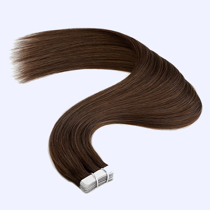 Light Brown (#6) Indreams Virgin Remy Tape In Hair Extensions - indreams hair - Tape In Hair - 