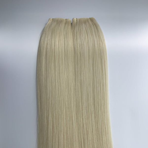 Lightest Blonde (#1001) Indreams Virgin Remy Genius Weft Hair Extensions - indreams hair - Genius Weft - 