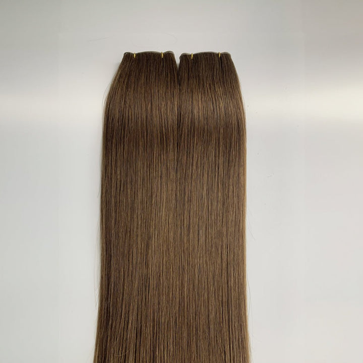 Medium Brown (#4) Indreams Virgin Remy Genius Weft Hair Extensions - indreams hair - Genius Weft - 