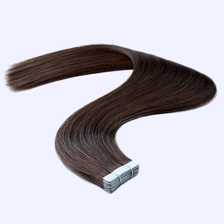 Medium Brown (#4) Indreams Virgin Remy Tape In Hair Extensions - indreams hair - Tape In Hair - 