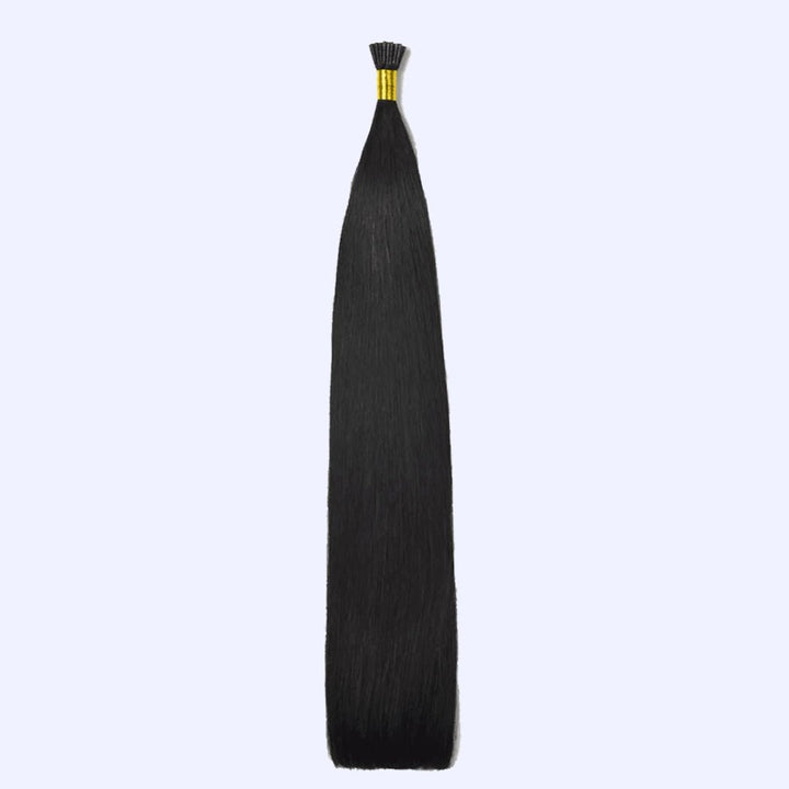 Natural Black (#1B) Indreams Virgin Remy I Tip Hair Extensions - indreams hair - Keratin hair - 