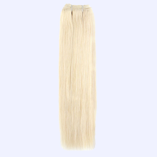 Platinum Blonde (#60) Indreams Virgin Remy Hair Weft Extensions - indreams hair - Hair weft - 