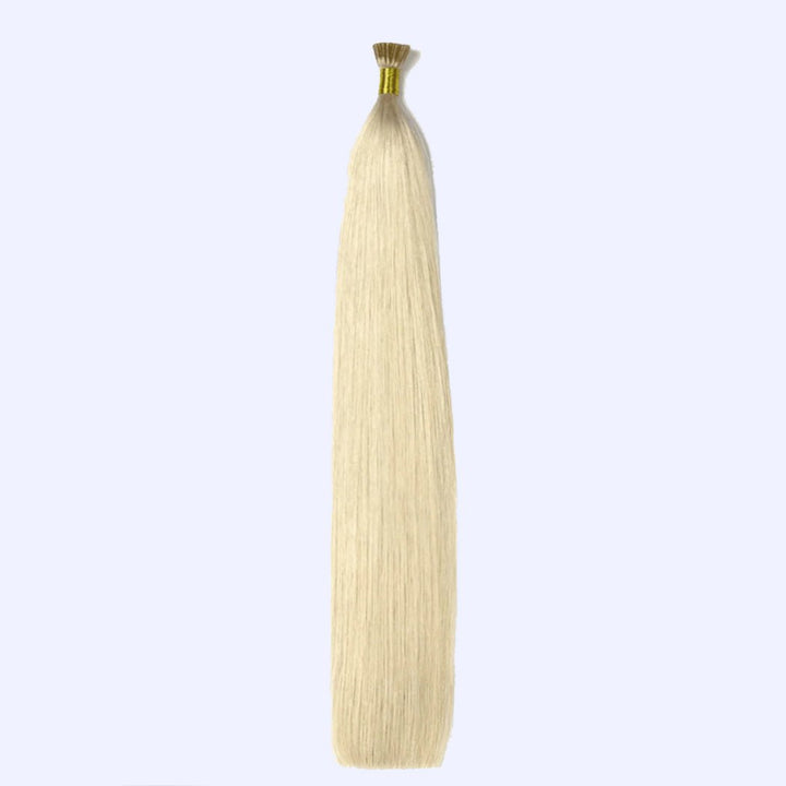 Platinum Blonde (#60) Indreams Virgin Remy I Tip Hair Extensions - indreams hair - Keratin hair - 