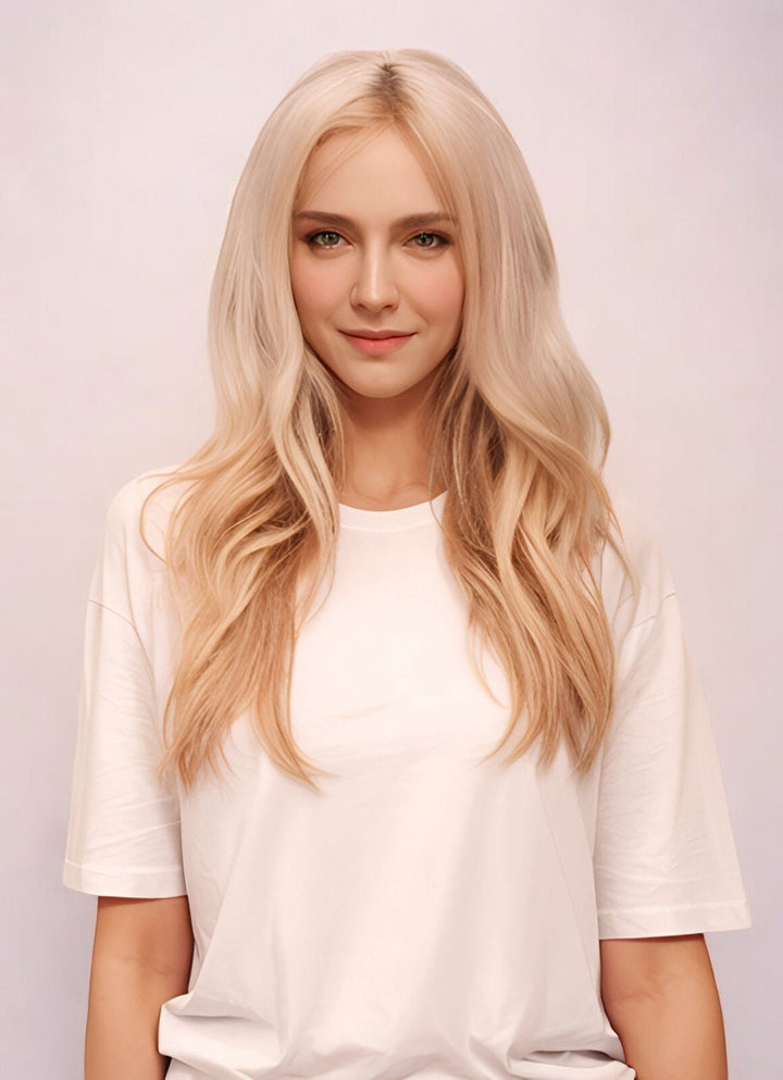 Platinum Blonde (#60) Indreams Virgin Remy I Tip Hair Extensions - indreams hair - Keratin hair - 