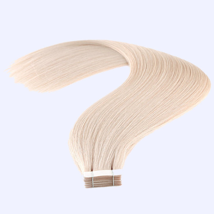 Platinum Blonde (#60) Indreams Virgin Remy Tape In Hair Extensions - indreams hair - Tape In Hair - 